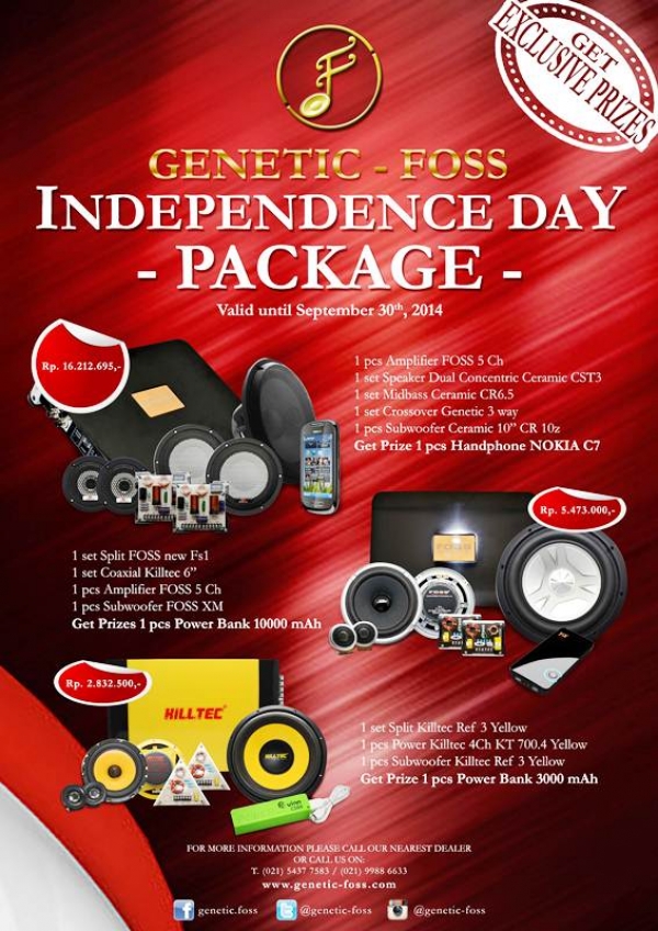 INDEPENDENCE DAY's AUDIO PACKAGE